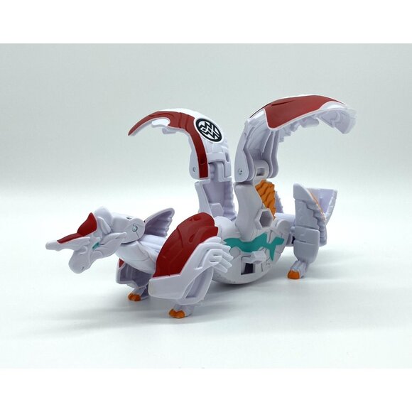 Bakugan Armored Alliance Deka Pegatrix x Gillator Large Winged White Red Figure - Picture 1 of 7